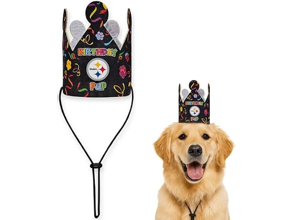 NFL Pittsburgh Steelers Pet Birthday Crown