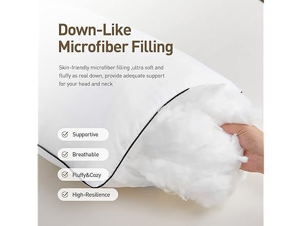 Acanva Bed Pillows for Sleeping 2 Pack