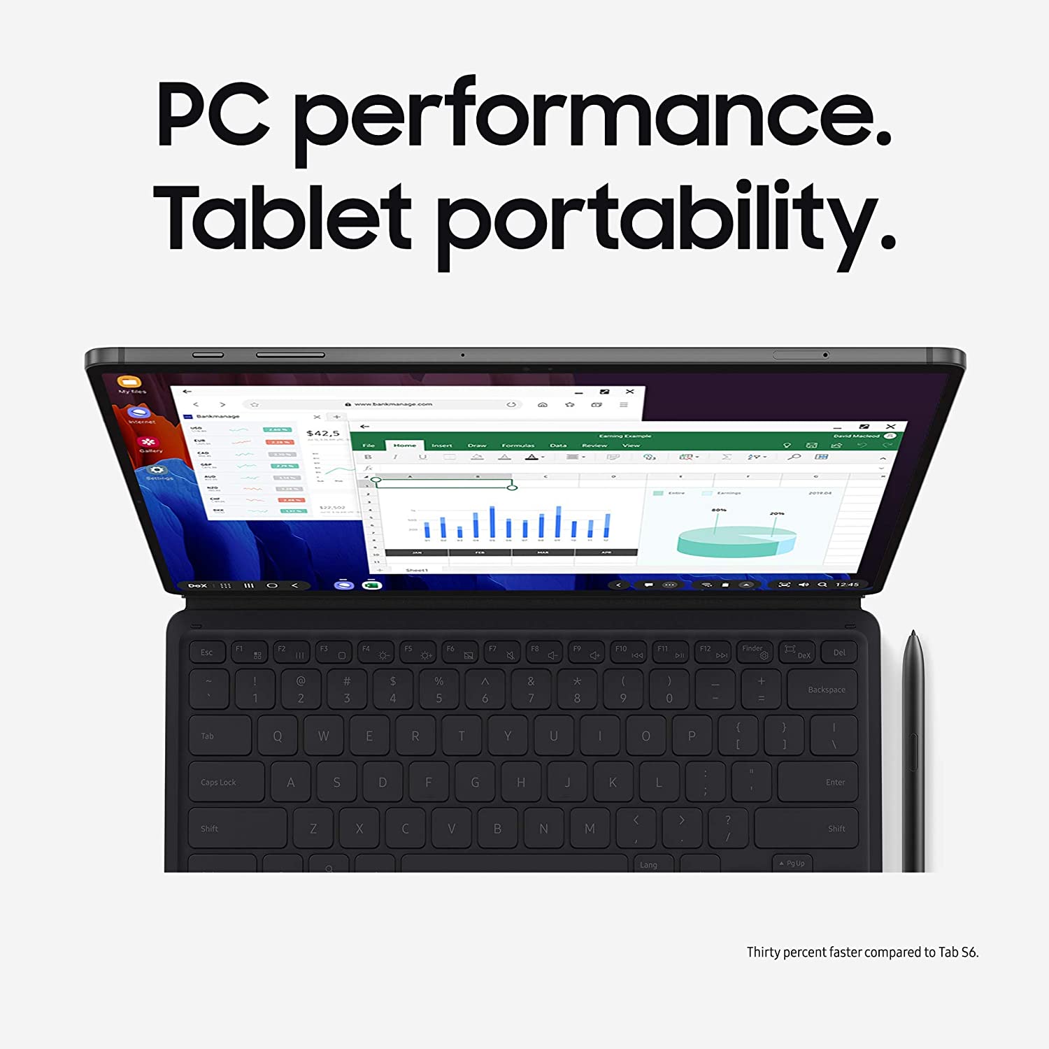 (NEW) Samsung Galaxy Tab S7 Plus 12.4" Tablet (Open Box) - Gallery 20