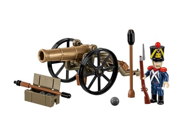 COBI Napoleonic Wars French Artilleryman & Cannon Building Set