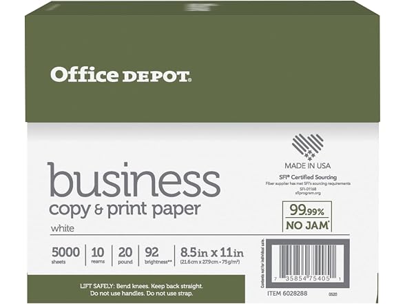 Office Depot Business Multi-Use Printer & Copy Paper