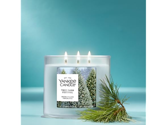 Yankee Candle Tree Farm Festival Scented Candle, 14.5oz 3-Wick