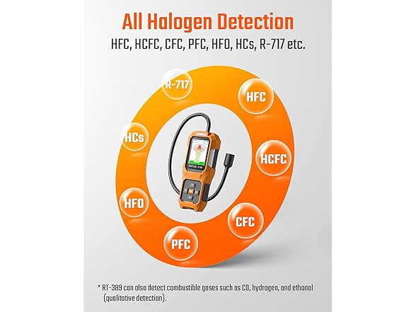TOPTES RT-389 Rechargeable Refrigerant Leak Detector