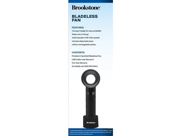 Brookstone Handheld Mist Spray Fan