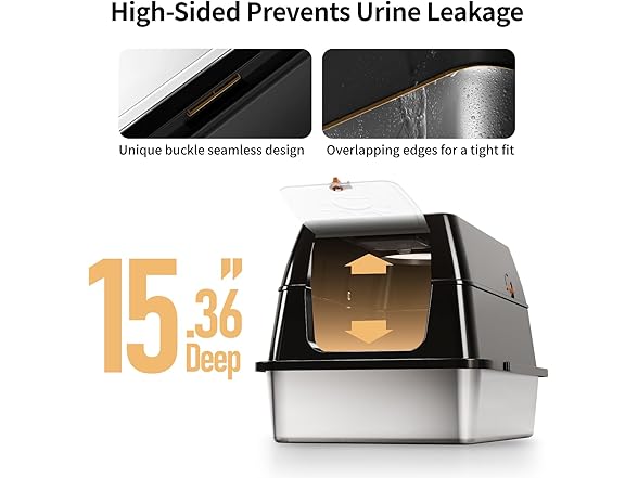 Eosarcu Stainless Steel Cat Litter Box