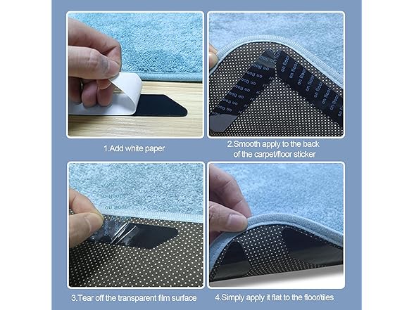 JIUDUOYUAN 24 PCS Rug TapeRug Gripp