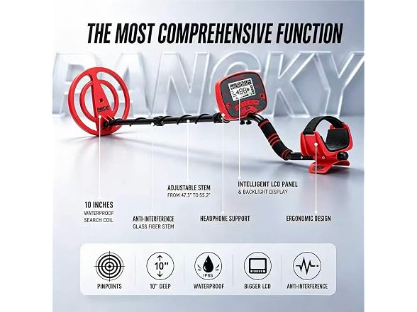 PANCKY Metal Detector Adults LCD