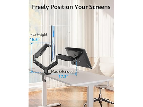 MOUNTUP dual monitor arm
