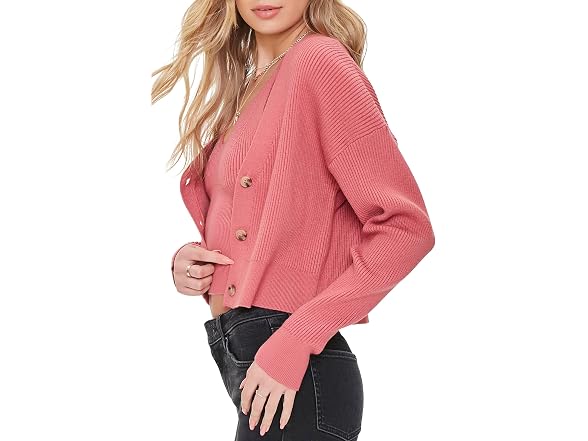 Forever 21 (XS) Ribbed Cardigan Sweater