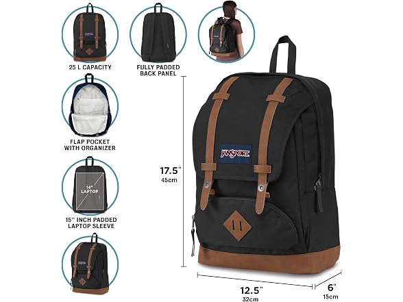 JanSport Cortlandt Laptop Backpack, Navy