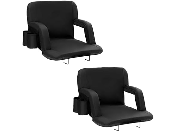 Stadium Seat with Back Support, Wide Bleacher
