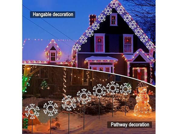 Brightown Snowflake Pathway Lights