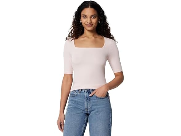 Amazon Essentials Women Half Sleeve Square Neck Tee - Gallery 6