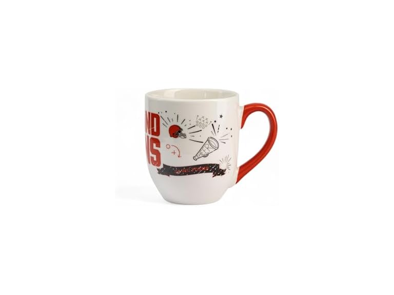 The Memory Company Officially Licensed NFL 18oz Ceramic Cheer Mug, Premium Team Logo Coffee Cup, Perfect Game Day Drinkware