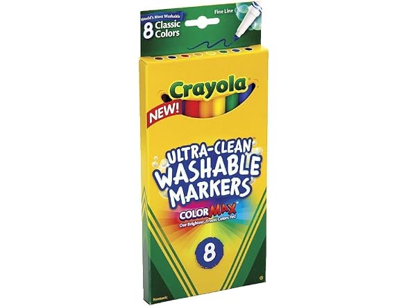 Crayola Washable Markers - 8-Per Box