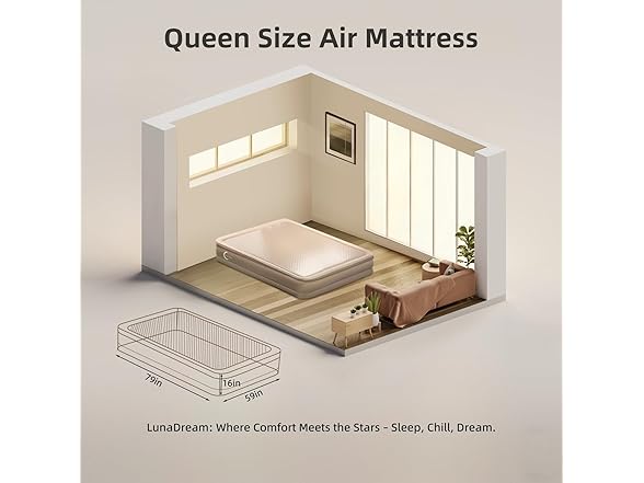 LunaDream Queen Air Mattress