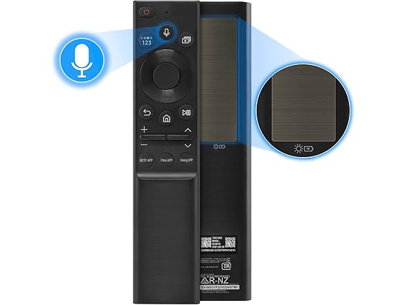 Solar Charging Remote Control for Samsung Smart TV