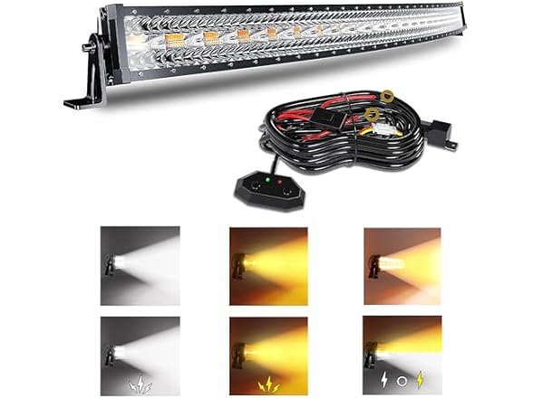 SLARY 52 Inch 300W Curved LED Light Bar