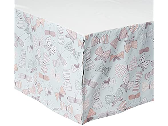 Arden Butterfly Print Crib Skirt
