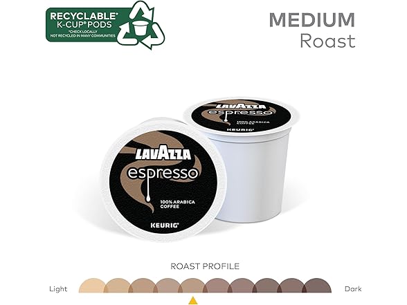 Lavazza Espresso K-Cups, 60ct