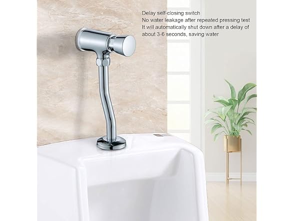 Garosa Urinal Flush Valve, G1/2 Exposed Toilet Bowl