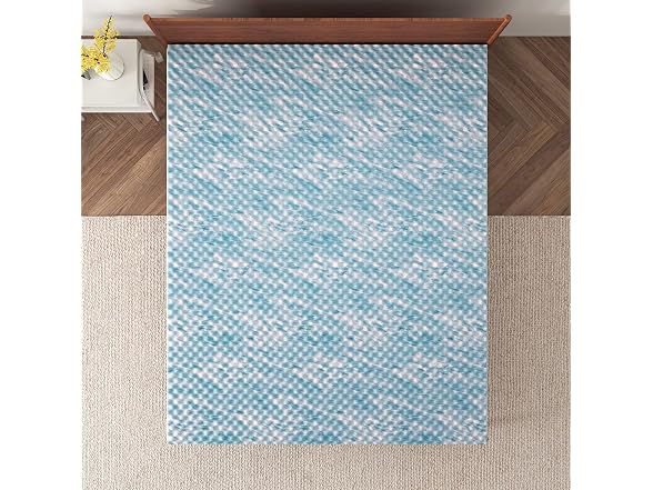 NapQueen 1.5" Swirl Egg-Shell Cooling Gel Memory Foam Twin Mattress Topper