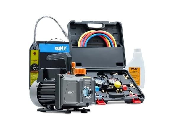 Orion Motor Tech AC Vacuum Pump and Gauge Set
