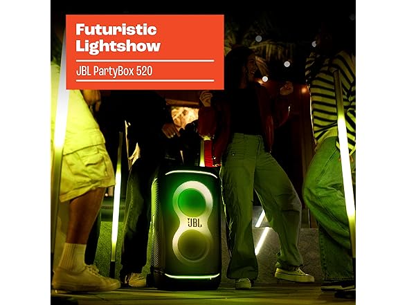 (NEW) JBL PartyBox 520 Portable Battery Powered Party Speaker