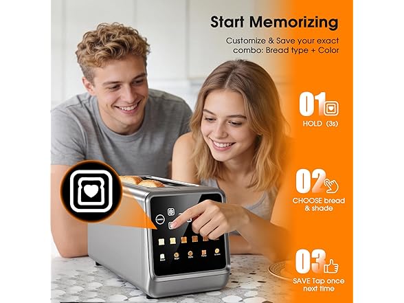 Foyoconven 4-Slice Smart Toaster