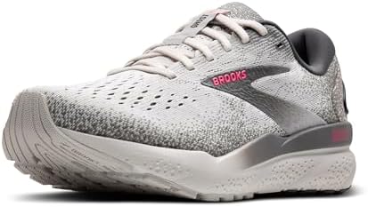 Brooks Ghost 16 Women's Shoes Grey/Gargoyle/Pink Size 7.5