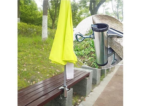 Cunguv 2Pieces Upgrade Umbrella Clamp Stand