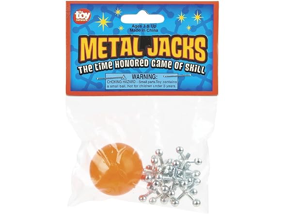 Metal Jacks With Ball - 12 sets per unit