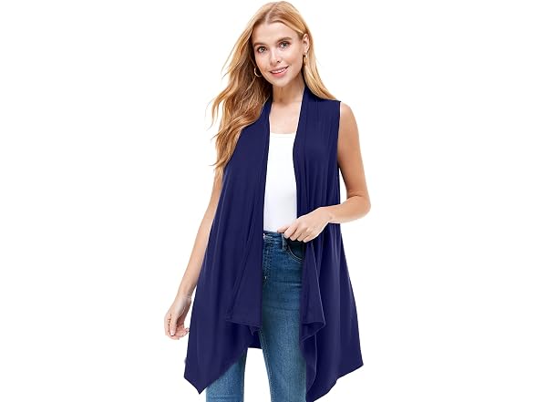 Azules Women (L) Sleeveless Cardigan Soft Vest