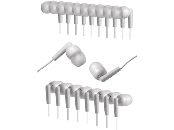 MNINEANDMORE 50 Pack Bulk Earbuds