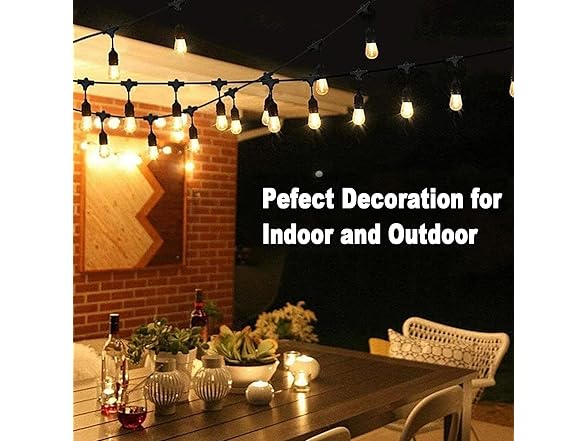 ShineU ShineU 48FT LED String Lights, 2200K S1