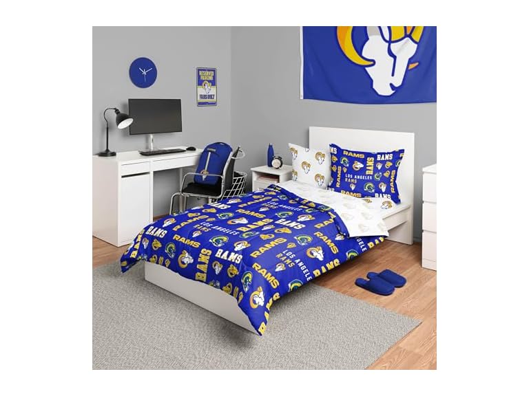 RAMS Team Color Twin Bed Set
