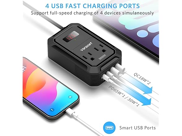 200W Car Power Inverter