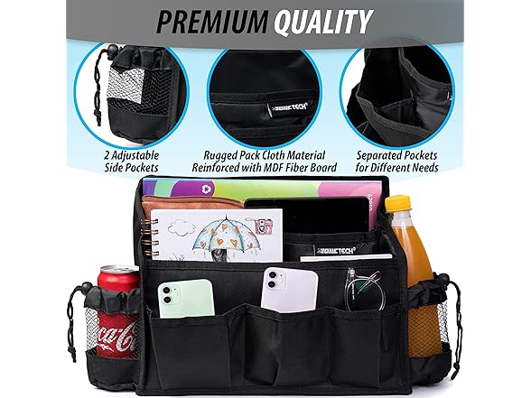 ZONETECH OR0008 Multi-Pocket Organizer