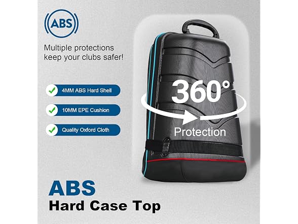 TwilightEmber Hard Case Golf Travel Bag
