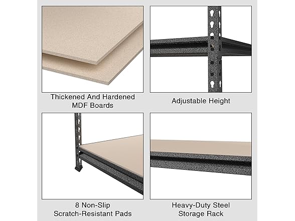 WORKPRO 5-Tier Garage Shelving 36x18x72