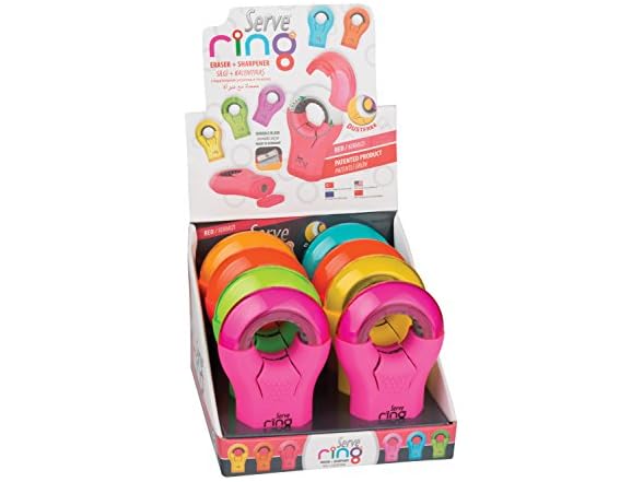 Serve Ring Eraser & Sharpener