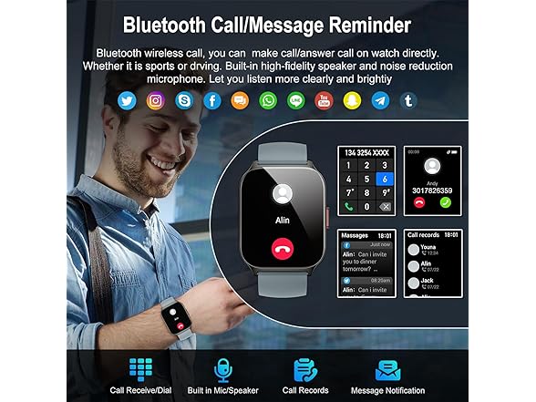 Kimeag Fitness Smart Watch for Men/Women