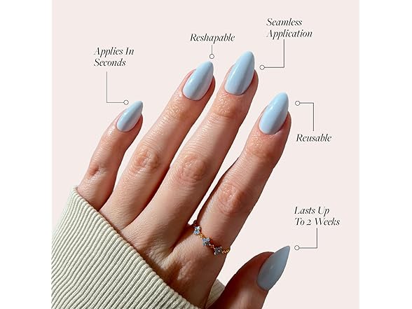 Glamnetic Press On Nails - Blueberry Milk