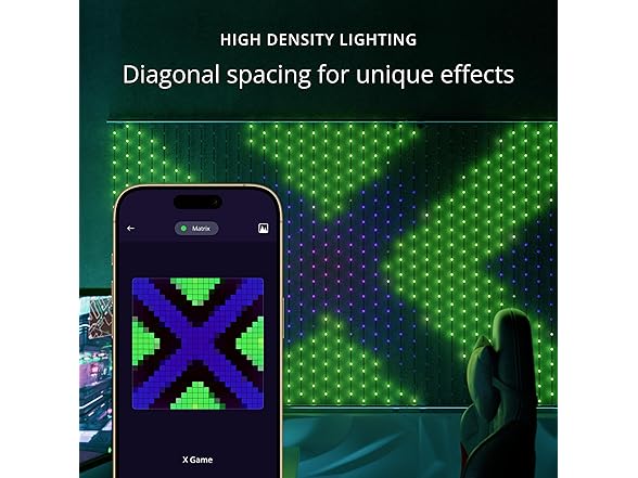Twinkly Matrix Light Curtain, 480 LED's