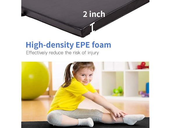 BestMassage Exercise Mat 4'x8'x2 Gymnastics Mat 4