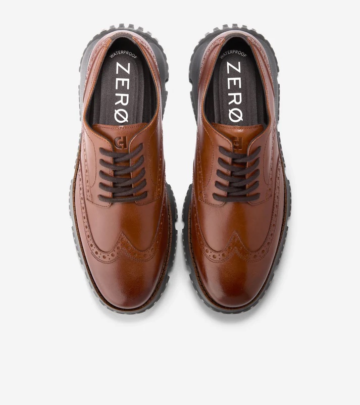 Cole Haan Men's 4.Zerogrand Wingtip Waterproof Shoes - Gallery 7