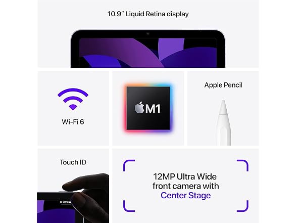 Apple 2022 iPad Air 10.9-inch, Wi-Fi, 256GB