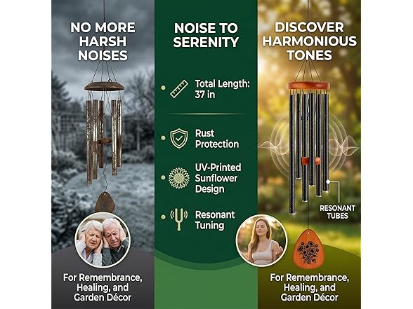 StellaRose Matte Textured black Wind Chimes