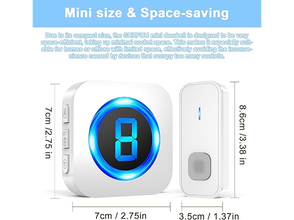 SURFOU Wireless Doorbell