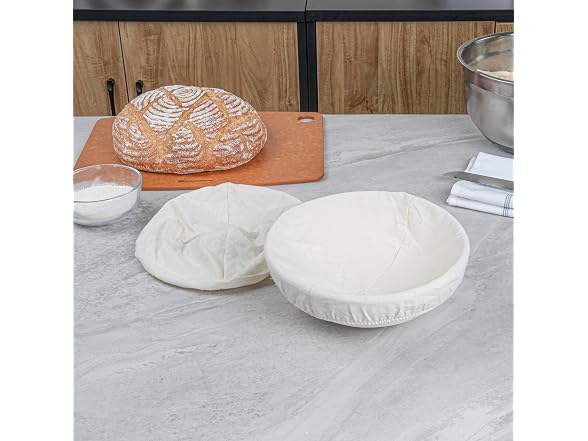 Round Natural Rattan Banneton Proofing Basket, 2 PK